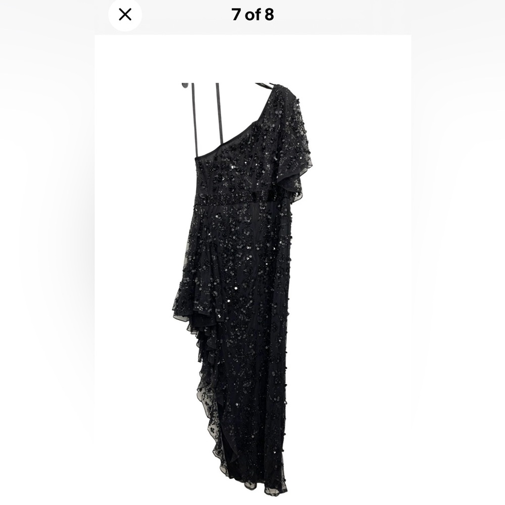 Mac Duggal Elegant Black One-Shoulder Dress